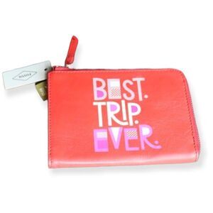 Fossil Best Trip Ever Leather Wallet